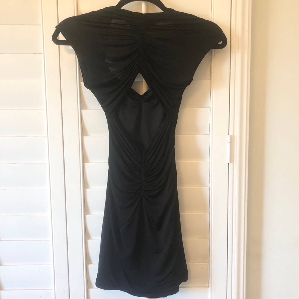 BCBG MaxAzria Draped Cutout Top